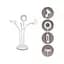 Кільцева лампа XO BGD006/LS-90-6 3.5-inch disc base single head 3 in 1 Біла - мініатюра 5