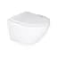 Унитаз подвесной Qtap Jay безободковый Ultra Quiet с сиденьем Soft-close QT07335177W, Белый - миниатюра 1