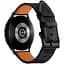 Ремешок для Samsung Galaxy Watch 5 Pro - черный Watchbands Standart ширина крепления 20мм размер L кожаный (WB117732) - миниатюра 1