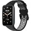 Ремешок DK Silicone Sport Band Classic Nike для Xiaomi Mi Band 7 Pro (black / grey) - миниатюра 1