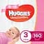 Набір підгузків для дівчаток Huggies Ultra Comfort 3 (5-9 кг), 160 шт. (2 уп. по 80 шт.) - мініатюра 1