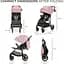 Прогулочная коляска Kinderkraft Trig 2 розовая (00-00305194) - миниатюра 7