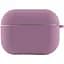 Силиконовый футляр с микрофиброй для наушников Airpods Pro 3 Лиловый / Lilac Pride - миниатюра 2
