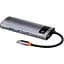Мультипортовий адаптер USB Хаб Baseus Metal Gleam Series 5-in-1 Multifunctional Type-C HUB Docking Station Gray CAHUB-CX0G - мініатюра 3