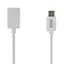 Кабель TOTO TKG-49 OTG cable Type-C 0.17m короткий белый - миниатюра 1