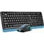 Комплект (клавіатура+мишка) A4Tech FG1035 USB Navy Blue - мініатюра 2
