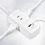 Удлинитель Aigo Power Strip 3 розетки 2 USB 1 m White AC0320 - миниатюра 1