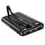 Внешний аккумулятор Borofone bj20 10000mah УМБ на 3 встроенных черных кабеля - миниатюра 2