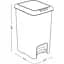 Відро для сміття MBM My Home з кришкою та педаллю 45 л сіре (BIN-01 45L GRAY) - мініатюра 3