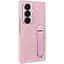 Кожаный чехол Leather Case (AAA) with stand для Samsung Galaxy Z Fold7 Pink - миниатюра 1