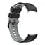 Ремешок для Samsung Galaxy Watch 4 Classic 46mm - черно-серый ширина крепления 20мм силикон Watchbands Ricco (W19-5WB87751991) - миниатюра 4