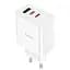 МЗП Hoco C126A PD40W+QC3.0 (1USB/2Type-C) White - мініатюра 1