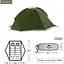 Палатка двухместная Naturehike Tagar NH17T180-J, темно зеленая - миниатюра 3