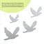Дзеркальний декор Wall Sticker SW-00002520 акриловий самоклеючий Птахи 6 шт. срібло - мініатюра 3