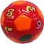 Мяч футбольный детский Bambi Цифры размер №2 14 см разноцветный (2029M(Red-Orange)) - миниатюра 1
