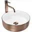 Умивальник Rea Sami rose brushed gold white накладний REA-U3303, Золотий - мініатюра 1