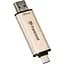 USB флеш накопичувач Transcend 128GB JetFlash 930 Gold-Black USB 3.2/Type-C (TS128GJF930C) - мініатюра 4