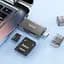 Адаптер перехідник Hoco HB39 USB/Type-C 3.0 сірий - мініатюра 2