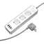Подовжувач Borofone BAC9 Power PD20W (3USB-A/1C/3xSocket) (2m) White - мініатюра 4