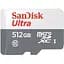 Картка пам'яті SanDisk Ultra 512Gb microSDXC (UHS-1) class 10 A1 (100Mb/s) SDSQUNR-512G-GN3MN - мініатюра 1