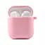 Силіконовий футляр з мікрофіброю для навушників Airpods 1/2 Рожевий / Pink - мініатюра 1