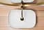 Умивальник Rea Belinda brushed gold white накладний REA-U7422, Золотий - мініатюра 3