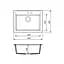 Кухонная мойка Adamant Prizma 590x495x200 old stone 432223, Серый - миниатюра 3