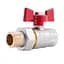 Кран кульовий "Американка" SD Plus 1/2" ВЗ прямий SD220NW15PN40 - мініатюра 1