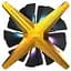 Кулер для корпуса Alseye X12 (Yellow Push) (AS.04.03.0028) - миниатюра 1