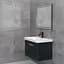 Дзеркало Dusel DE-M0061S1 Black 75x120 см з годинником, Чорний - мініатюра 5