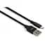 Дата кабель USB 2.0 AM to Micro 5P nylon 1m black Vinga (VCPDCMBN21BK) - мініатюра 1