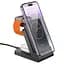 Power bank Hoco J149 3в1 5000mAh магнітний з функцією бездротової зарядки чорний - мініатюра 3