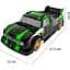 Машинка на радиоуправлении JJRC Q123 Off-Road Truck Drifting Car Black/Green [102355] - миниатюра 2