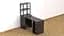 Стол-тумба трансформер Смарт 4/2 с этажеркой Ferrum-decor 1430x1450x600 Черный металл ДСП Венге Магия 16 мм (FRD-106170) - миниатюра 4