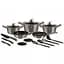 Набор посуды Berlinger Haus Metallic Line Carbon Edition, 17 шт (BH 6163) - миниатюра 1
