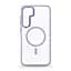 Чехол Samsung Galaxy S24 Plus 5G (SM-S926), Unit MagSafe, фиолетовый, прозрачный, магсейф, противоударный, магнитный, панель-накладка с поддержкой MagSafe, с поддержкой беспроводной зарядки, TPU+PC, защита всего корпуса, ударопрочный - мініатюра 1
