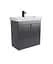 Тумба Мойдодир Simple Graphite 70-U з умивальником River 70 графітова універсальна Графіт - мініатюра 6