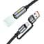 Ліхтарик на кабелі з адаптером Hoco UA38C USB/Type-C to LED Light Adapter Cable black - мініатюра 2