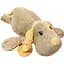 Детская мягкая игрушка Собачка Bambi L1132(Brown) с пледом 55 см - миниатюра 1