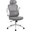 Офісне крісло GT Racer B-5880 White/Gray [125610] - мініатюра 3