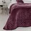 Покривало ТЕП Velour ромб круглий 240х180 см бордове (4-00516_22869) - мініатюра 1