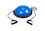Балансувальна платформа EasyFit BOSU 60 см Синій (EF-2322) - мініатюра 1