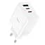 МЗП Hoco C126A PD40W+QC3.0 (1USB/2Type-C) White - мініатюра 2
