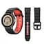 Ремешок для Samsung Galaxy Watch 6 40mm 6 44mm - черно-красный ширина крепления 20мм силикон Watchbands Ribbed (W11-4WB43811186) - миниатюра 4