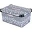 Корзина Violet House Decor Antracite Flowers 10 л серый (0647 DECOR ANTRACITE FLOWERS с/кр. 10 л) - миниатюра 1