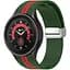 Ремешок для Samsung Galaxy Watch 4 Classic 42mm - зелено-красный ширина крепления 20мм силикон Watchbands Cls-line (W19-6WB66906967) - миниатюра 1
