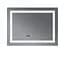 Дзеркало Mixxus Warm MR02-100x60 (годинник, LED-підсвічування, антизапотівання) (MI6003) - мініатюра 2