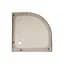 Душова кабіна Latwa SC90x90.SAT.MID.FR полукругла, скло Frost 4 мм + Душовий піддон KAPIELKA ST90x90x26, з панеллю Lidz, Універсальна, хром матовий, глубокий более 20 см - мініатюра 10