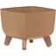 Горщик для квітів Prosperplast Gracia Square Eco Wood бежевий (72584-4665) - мініатюра 1