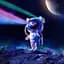 Лазерний нічник-проектор зоряного неба  UFT Astronaut 1 з пультом - мініатюра 6